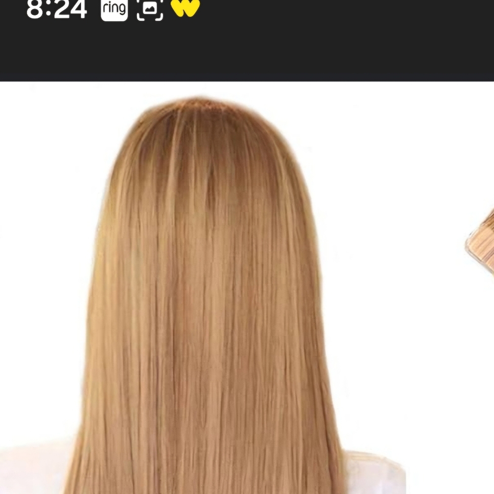 14-inch Human Hair Weft Extensions #27 Blonde